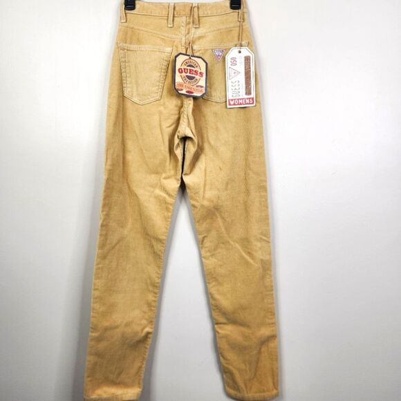 NEW Deadstock Womens Guess Jeans American Made Slim Fit Corduroy Pants 28x29 - Picture 3 of 7